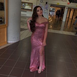 Glitter Pink Mermaid Dress, Size Small or 4